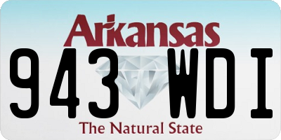 AR license plate 943WDI
