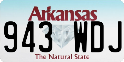 AR license plate 943WDJ