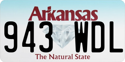 AR license plate 943WDL