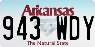 AR license plate 943WDY