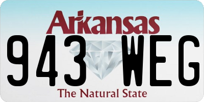 AR license plate 943WEG