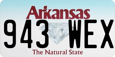 AR license plate 943WEX
