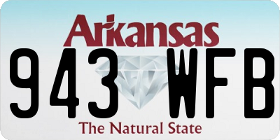 AR license plate 943WFB