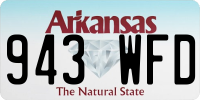 AR license plate 943WFD