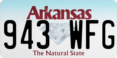 AR license plate 943WFG