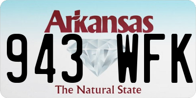 AR license plate 943WFK