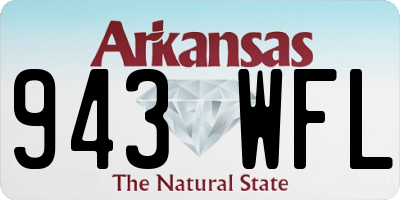 AR license plate 943WFL