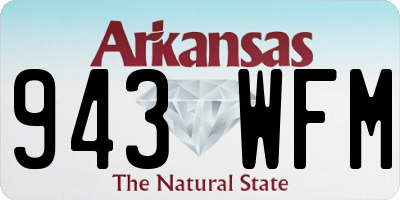 AR license plate 943WFM