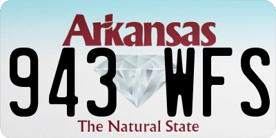AR license plate 943WFS