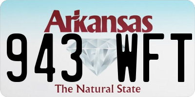AR license plate 943WFT