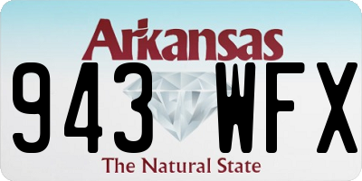 AR license plate 943WFX