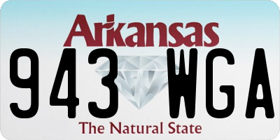 AR license plate 943WGA