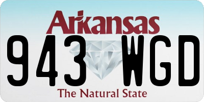 AR license plate 943WGD