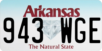AR license plate 943WGE