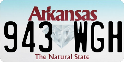 AR license plate 943WGH