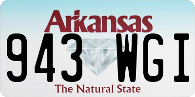 AR license plate 943WGI