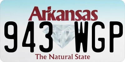 AR license plate 943WGP