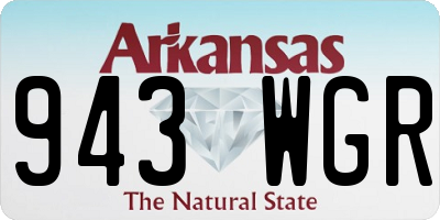 AR license plate 943WGR