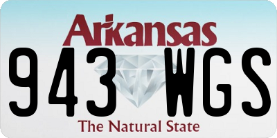 AR license plate 943WGS