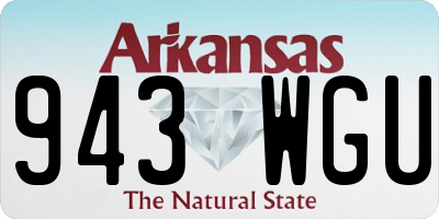AR license plate 943WGU