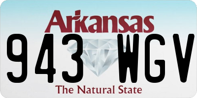 AR license plate 943WGV