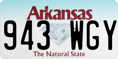 AR license plate 943WGY