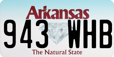 AR license plate 943WHB