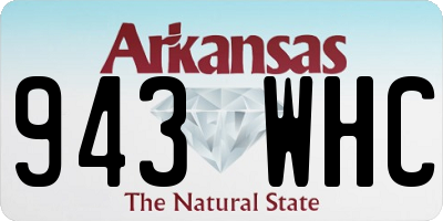 AR license plate 943WHC