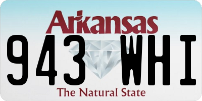 AR license plate 943WHI