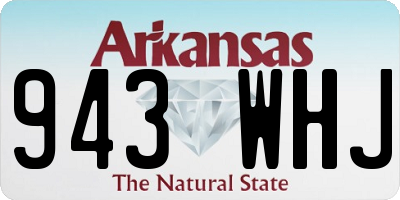 AR license plate 943WHJ
