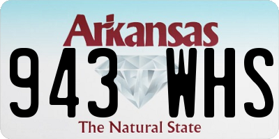 AR license plate 943WHS