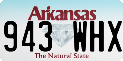 AR license plate 943WHX