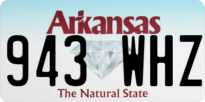 AR license plate 943WHZ