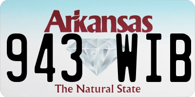 AR license plate 943WIB