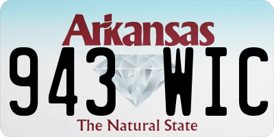 AR license plate 943WIC