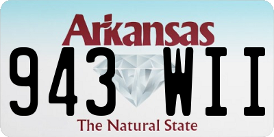 AR license plate 943WII