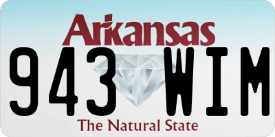 AR license plate 943WIM