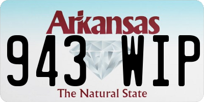 AR license plate 943WIP