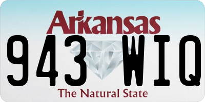 AR license plate 943WIQ