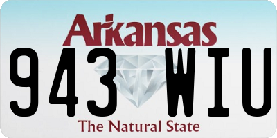 AR license plate 943WIU