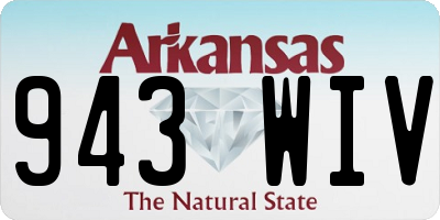 AR license plate 943WIV