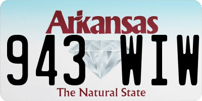 AR license plate 943WIW