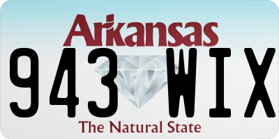 AR license plate 943WIX
