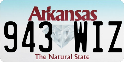 AR license plate 943WIZ