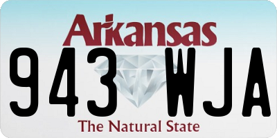 AR license plate 943WJA