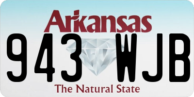 AR license plate 943WJB