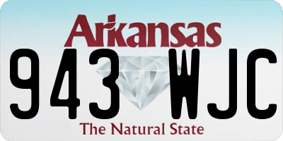 AR license plate 943WJC