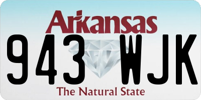 AR license plate 943WJK
