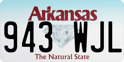AR license plate 943WJL