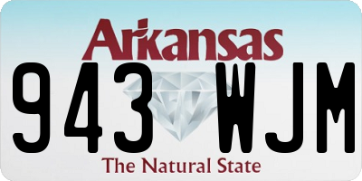 AR license plate 943WJM